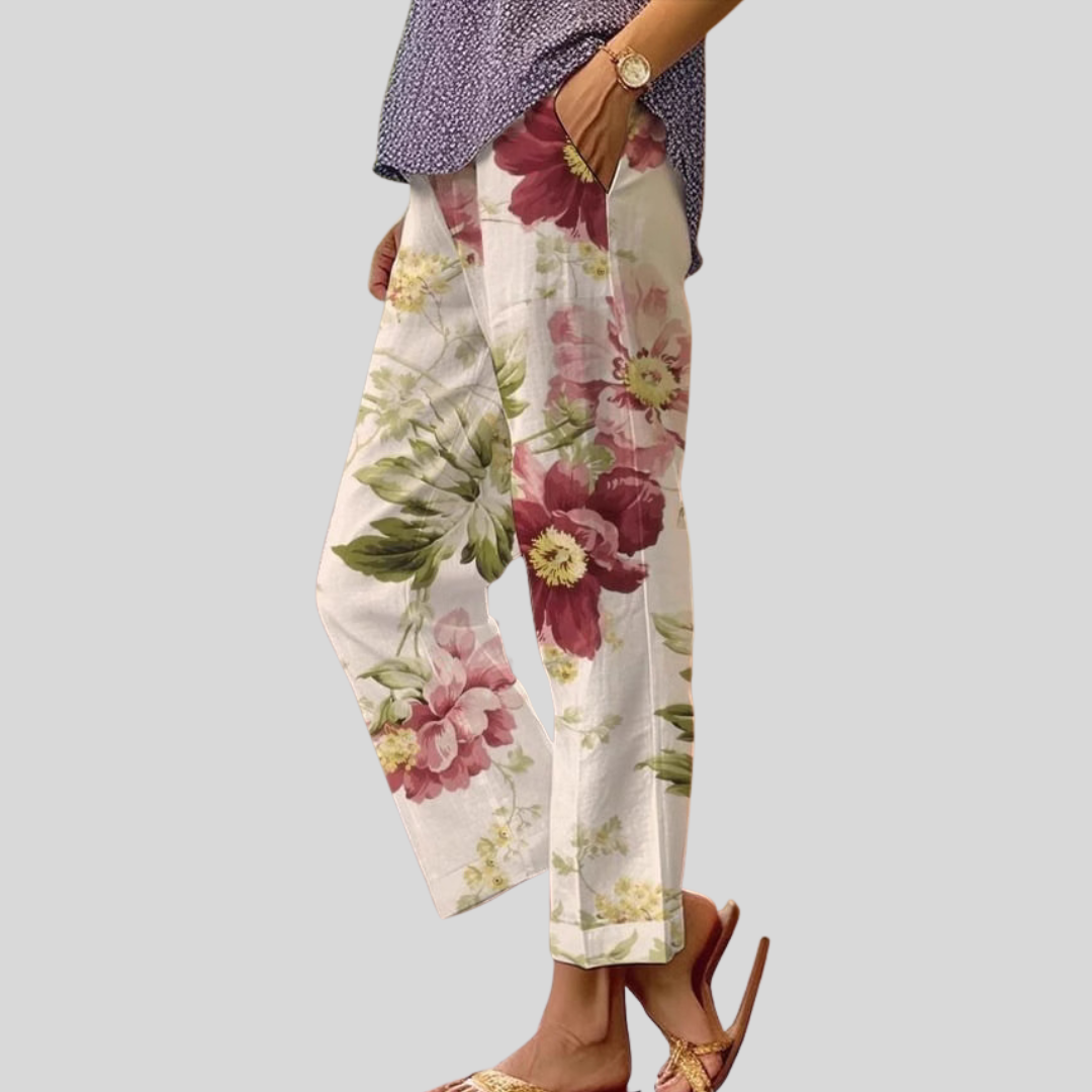 Élise | Romantic Floral Pants