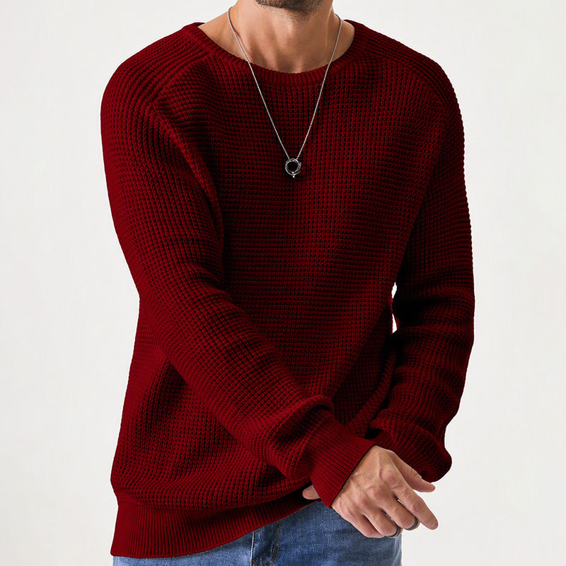 Women's cozy textured crew-neck jumper