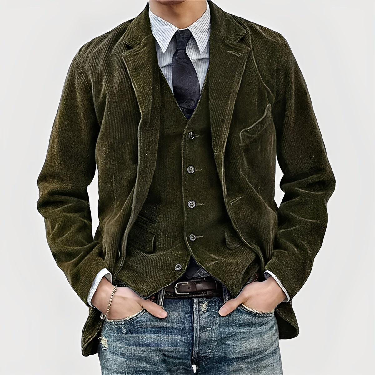 Matteo™ | Vintage Jacket and Waistcoat