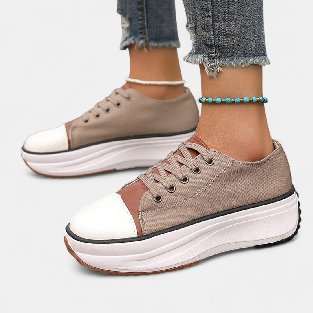 Maëlys | Platform Sneakers with Grooved Sole