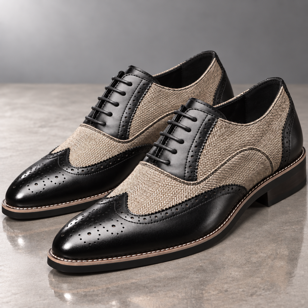 Darnello Herringbone Oxfords