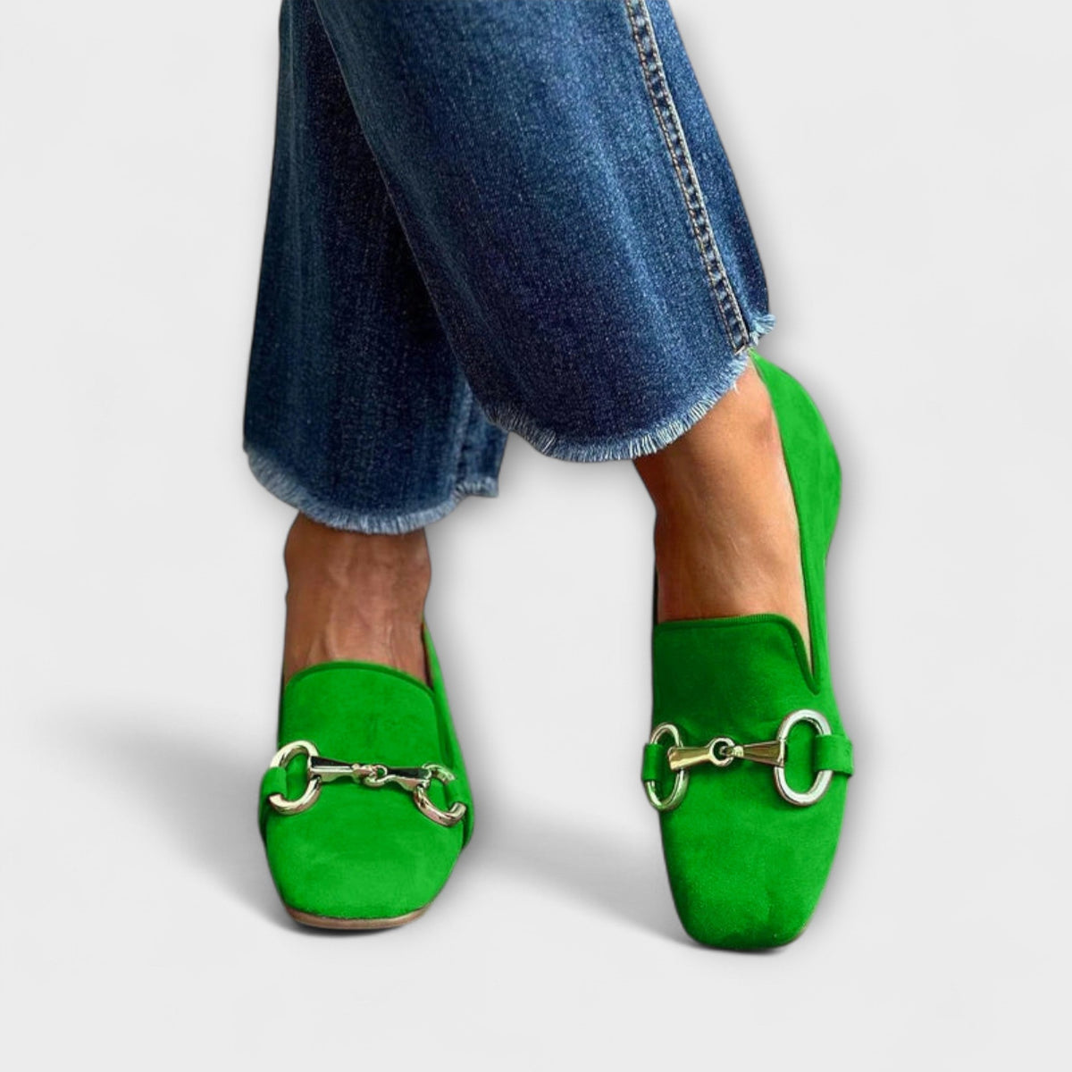 Verona | Suede Moccasins Bright Green