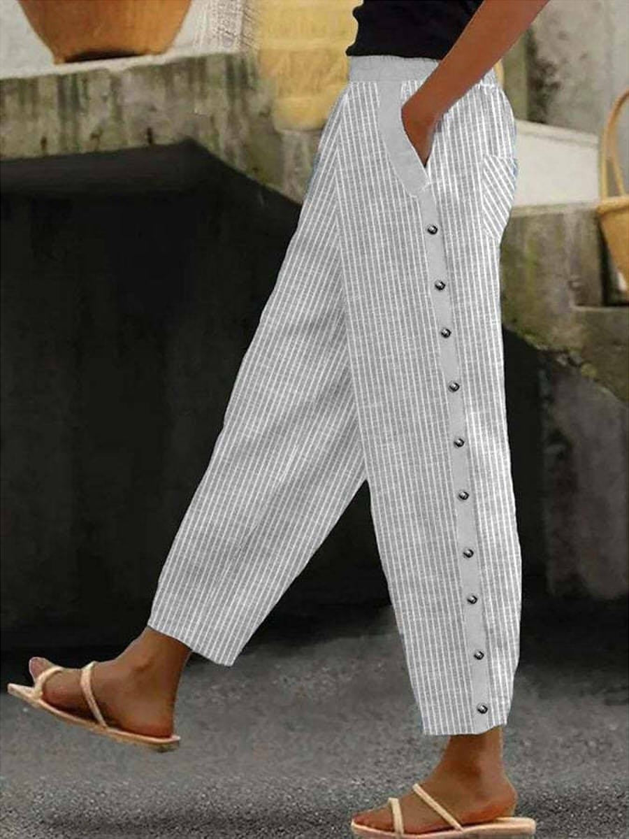 Charlotte | Chic Bohemian Striped Pants