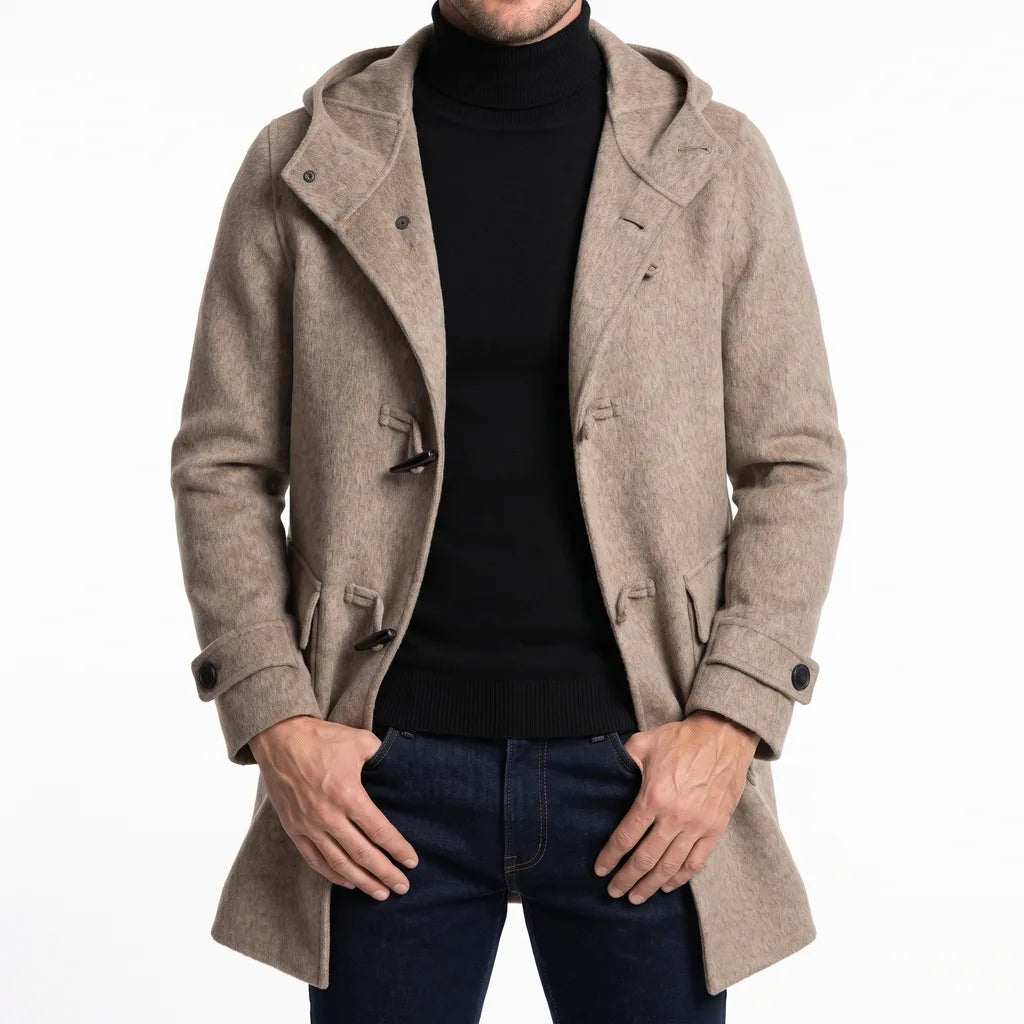 Vintara™ | Men's Hooded Wool Coat