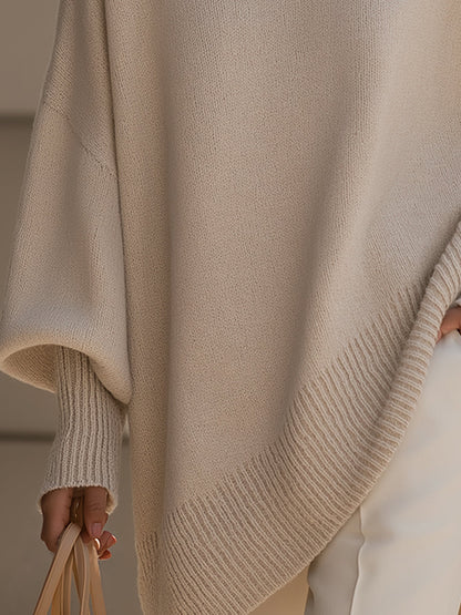 Ximena - Oversized Draped Wide-Neck Sweater