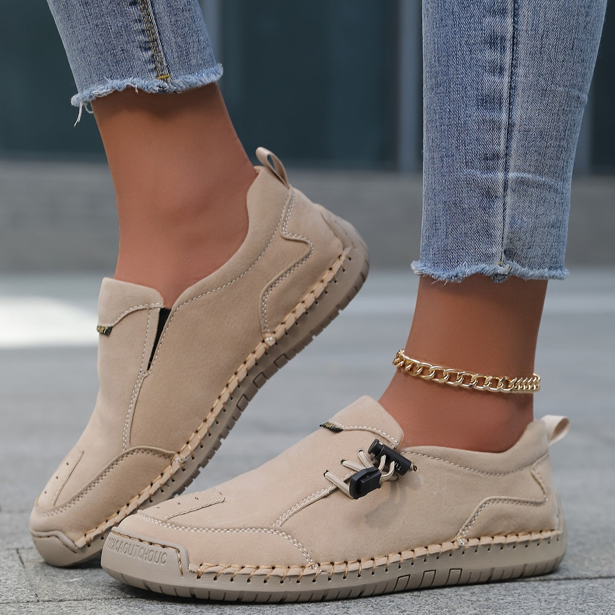 Louna | Natural Comfort Slip-On Sneakers