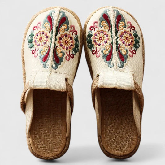 Clarize | Embroidered Orthopedic Mules