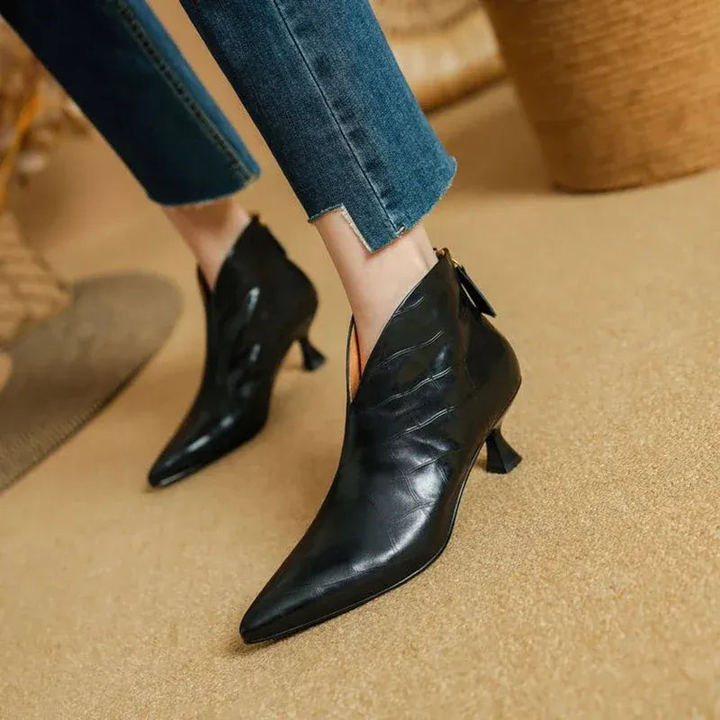 Annika Genuine Leather Boots