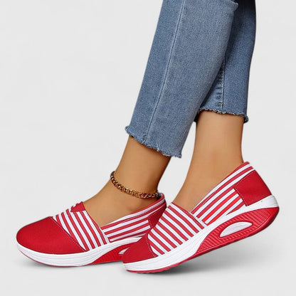 Marina | Striped Slip-On Sneakers
