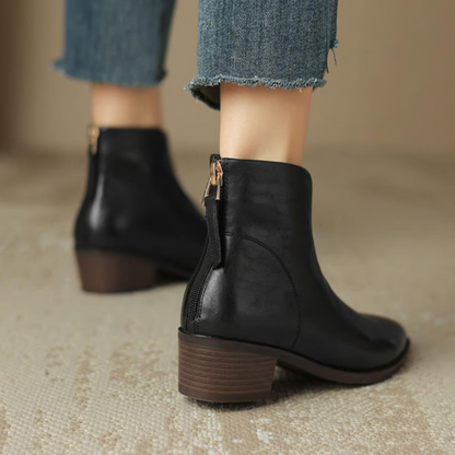 Lily | Luxury Ankle Boots with Low Heel