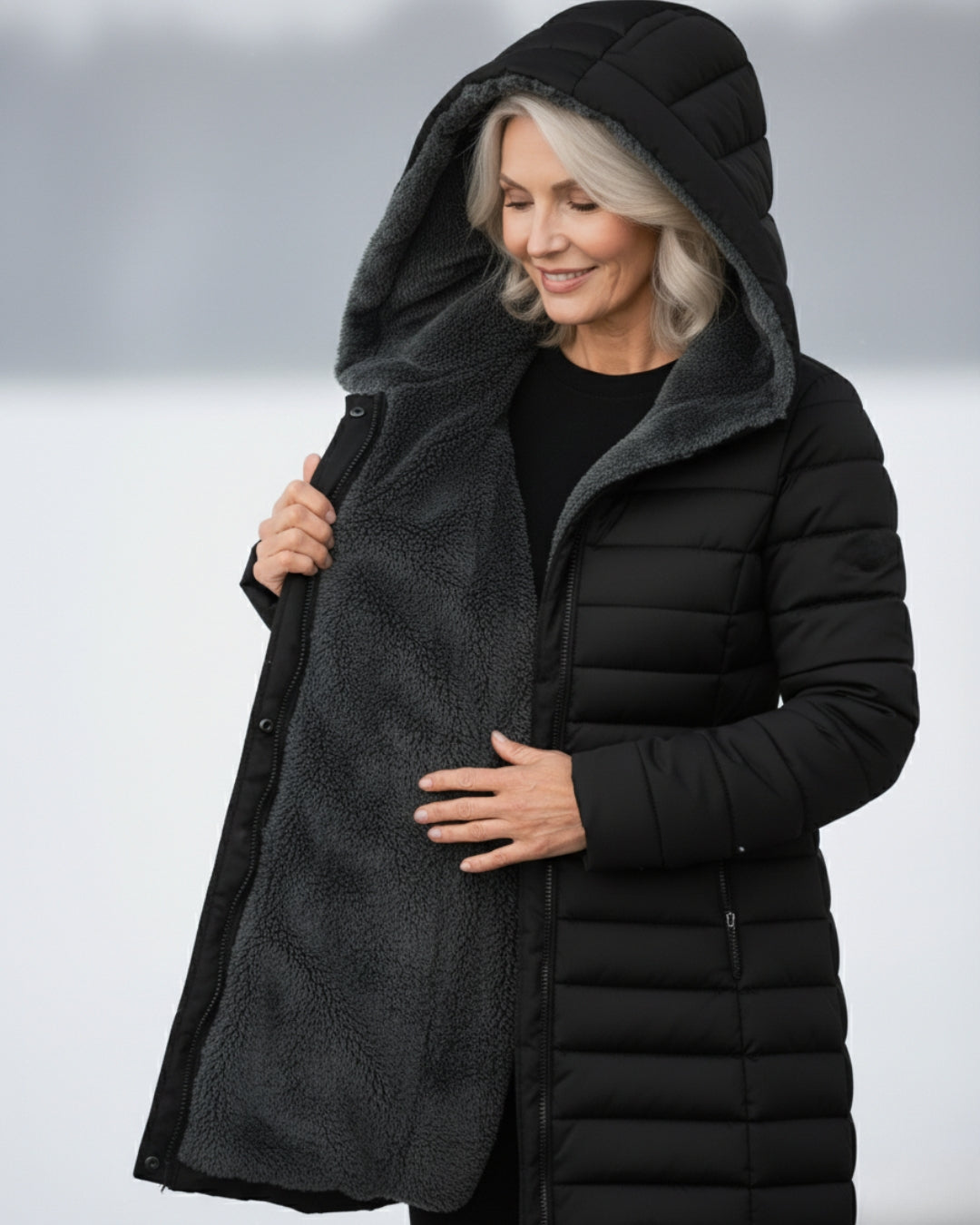 Eveloise | Fleece Lined Puffer Coat