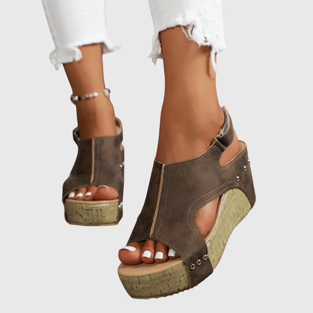 Émilie | Wedge Orthopedic Sandals