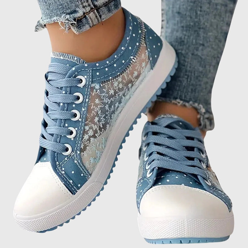 Céleste | Transparent Lace Sneakers
