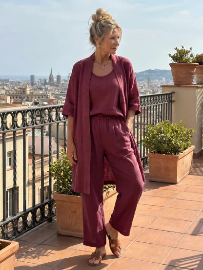 Hazel | Lightweight Linen Set