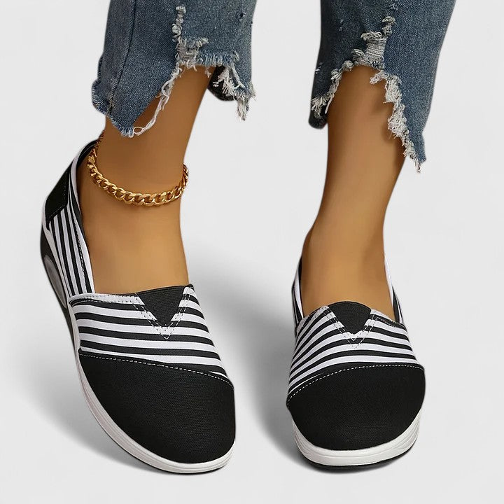 Marina | Striped Slip-On Sneakers