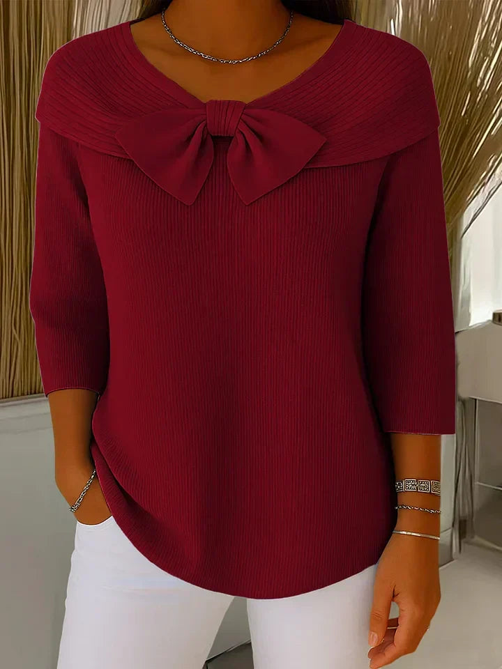 Apolline | Elegant Bow Sweater