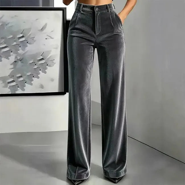 Vikta - High Waist Wide Leg Trouser