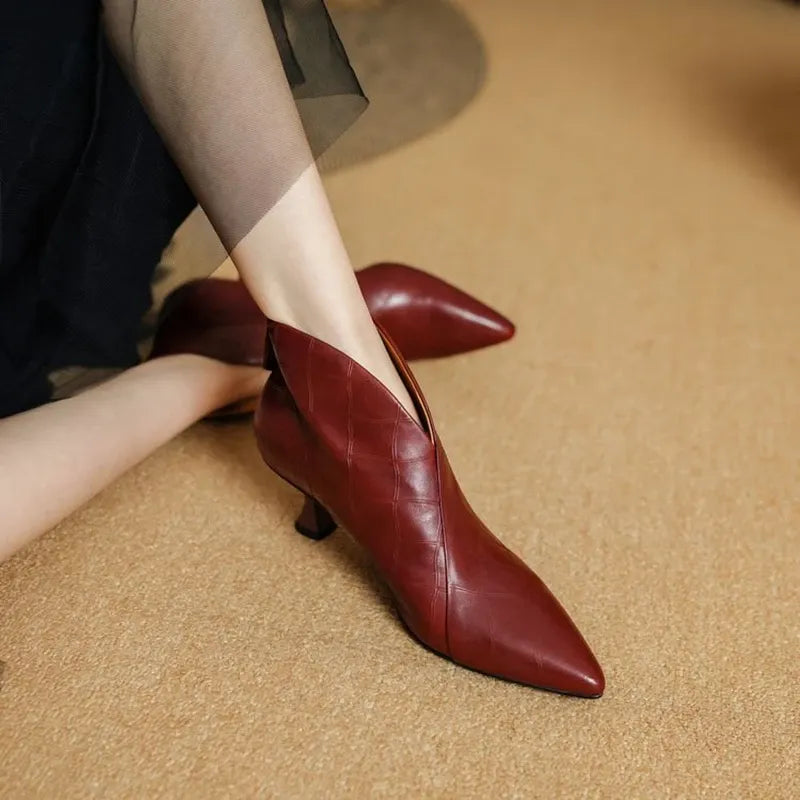 Annika Genuine Leather Boots