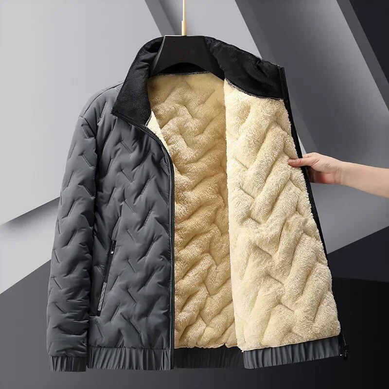 Erik sherpa-lined winter coat for men