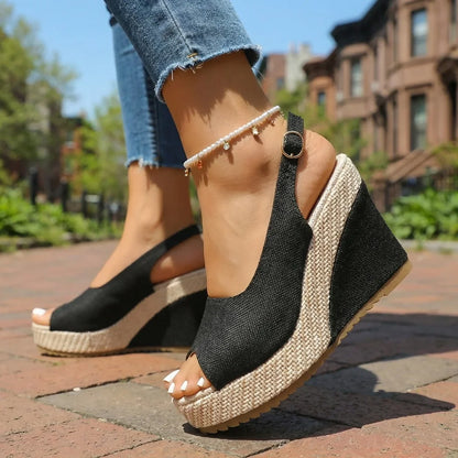 Rihanna Wedge Sandals
