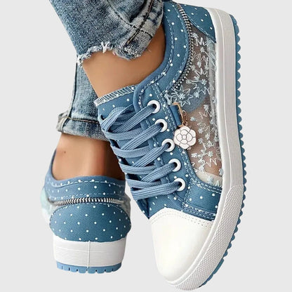 Céleste | Transparent Lace Sneakers