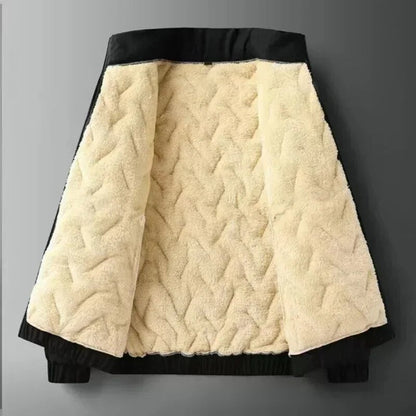 Erik sherpa-lined winter coat for men