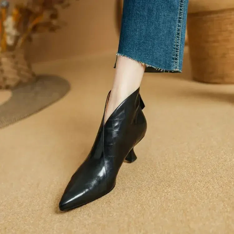 Annika Genuine Leather Boots