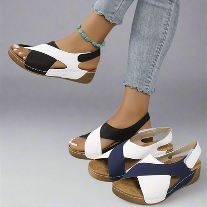 Kendra | Cross-Strap Orthopedic Sandals