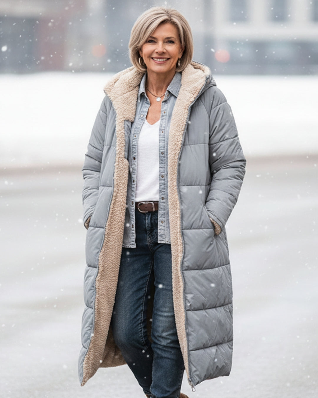 Svea sherpa winter coat for women