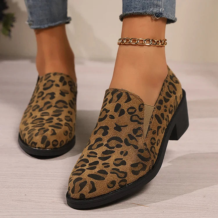 Savina | Leopard Comfort Loafers