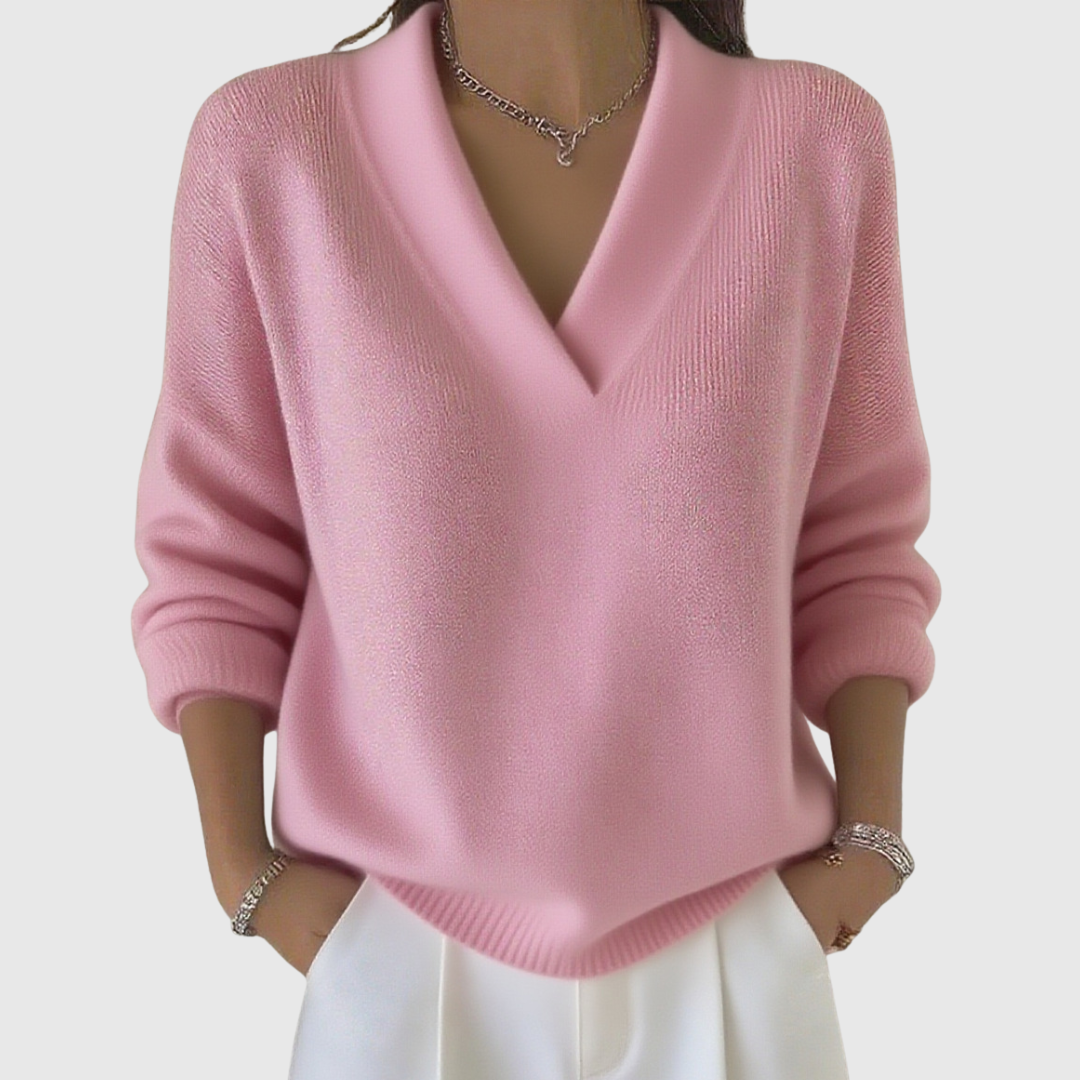 Laurence | Elegant V-Neck Sweater