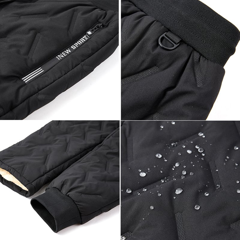 Women's thick fleece-lined winter joggers