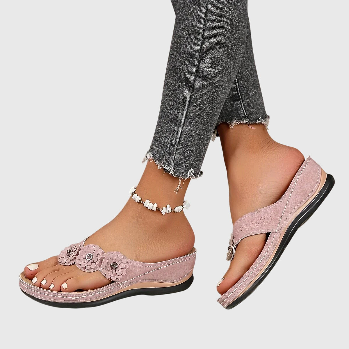 Asha | Floral Orthopedic Sandals