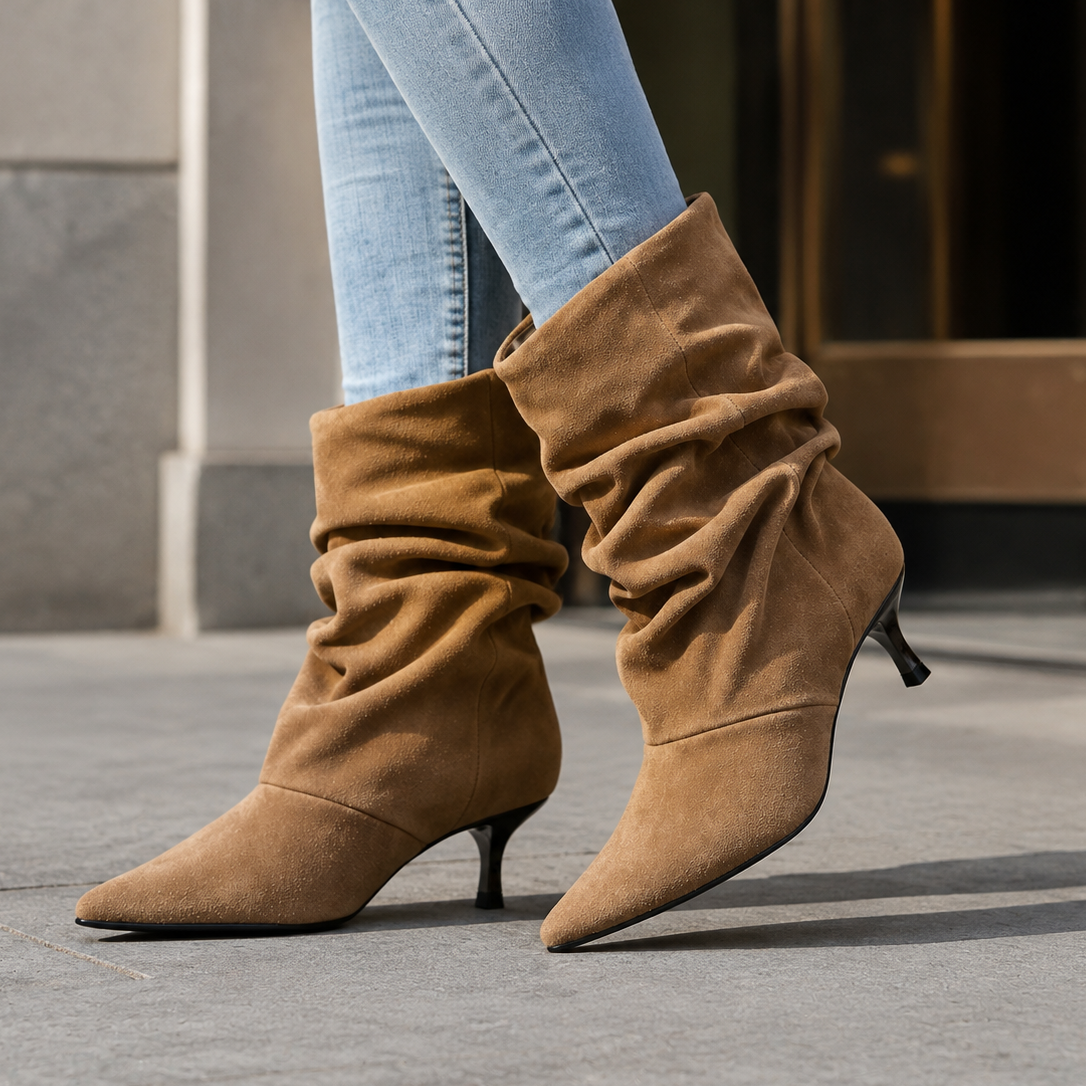 Marlowe Suede Slouch Boots