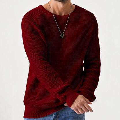 Women's cozy textured crew-neck jumper