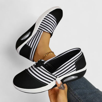 Marina | Striped Slip-On Sneakers