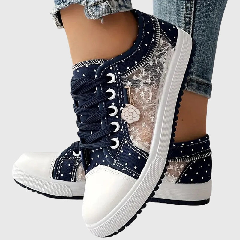 Céleste | Transparent Lace Sneakers