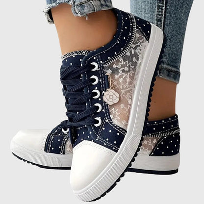 Céleste | Transparent Lace Sneakers