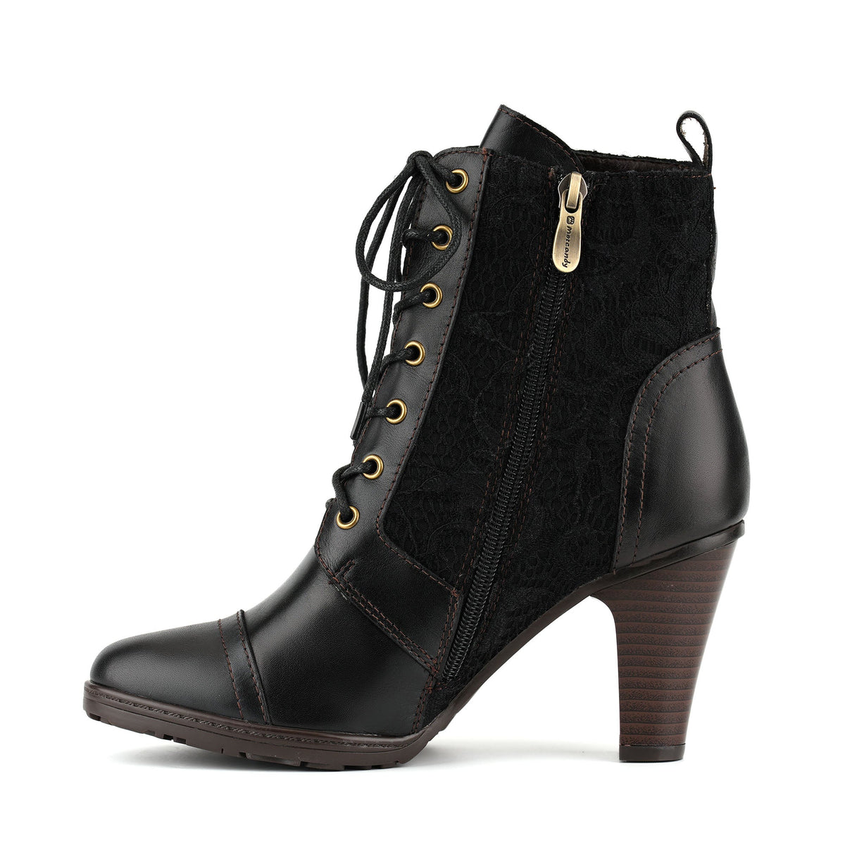 Vintage Charm Elegance Lace-Up Ankle Boots