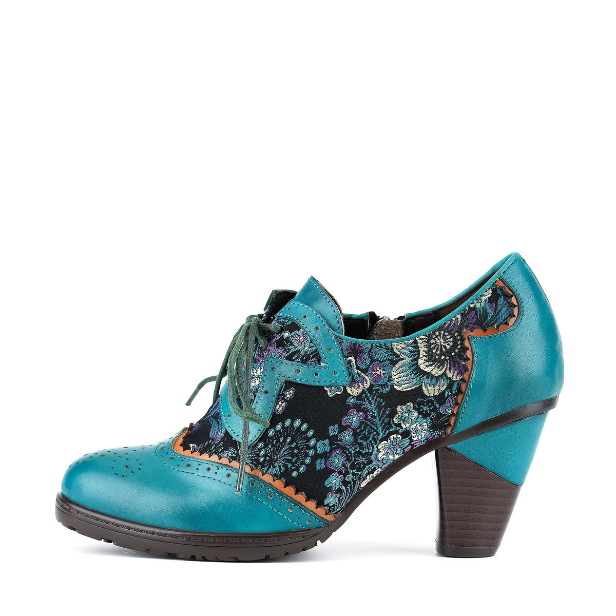 Vintage Floral Velvet Classic Pumps