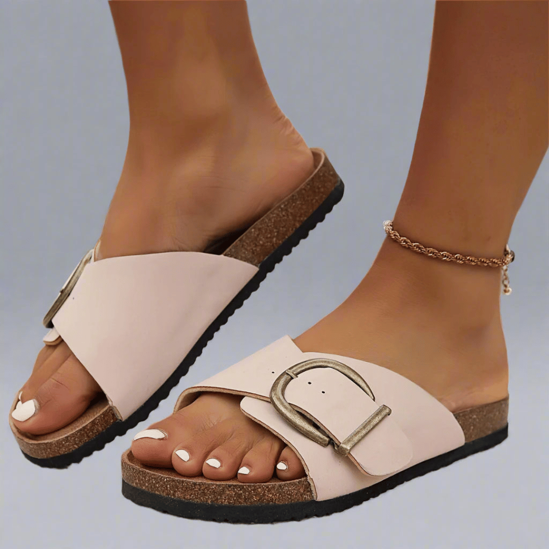 Freya | Orthopedic Mules with Buckle