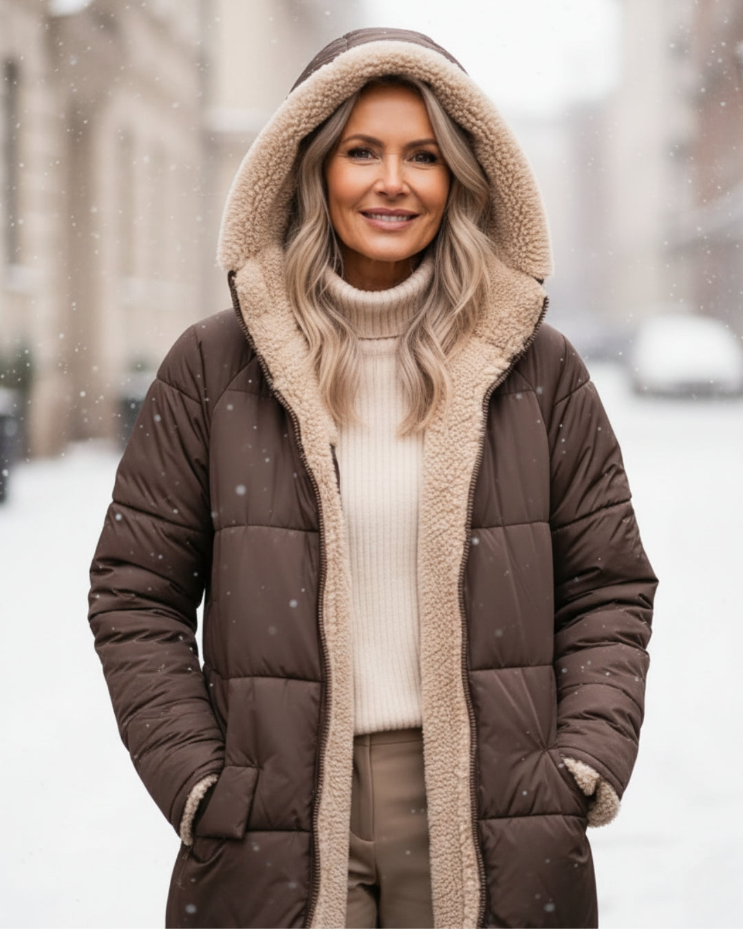 Svea women's cozy sherpa coat