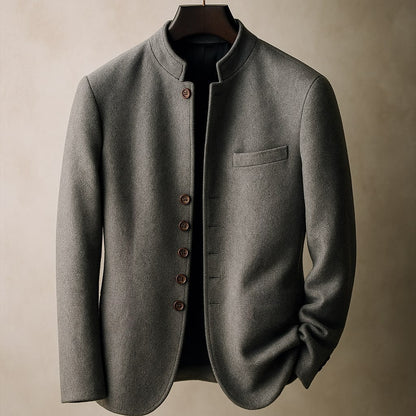 Theo™ | Wool Jacket with Straight Collar