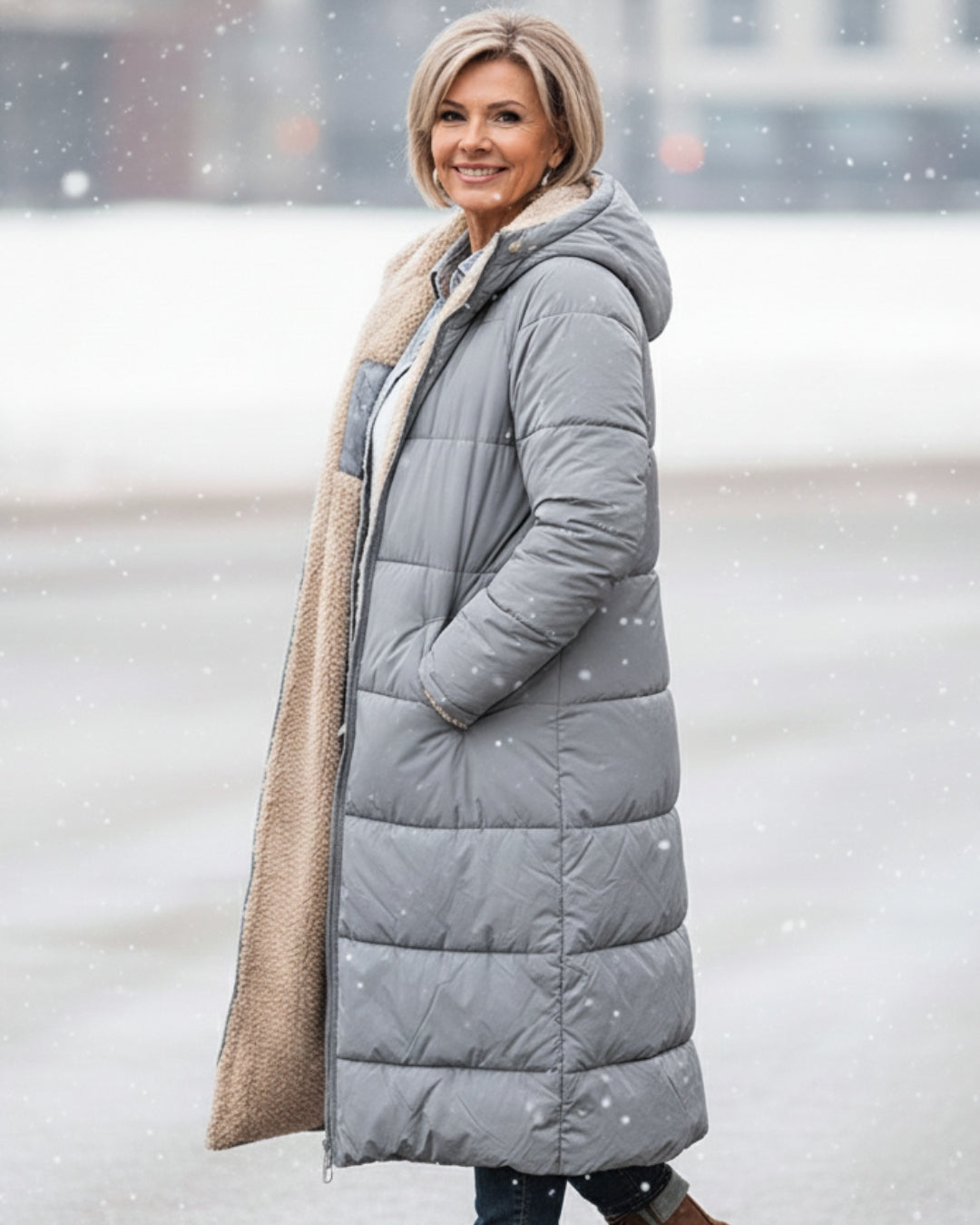 Svea sherpa winter coat for women