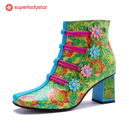 Bloom Fantasy Ankle Boots