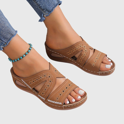 Rosalie | Open-Toe Orthopedic Mules