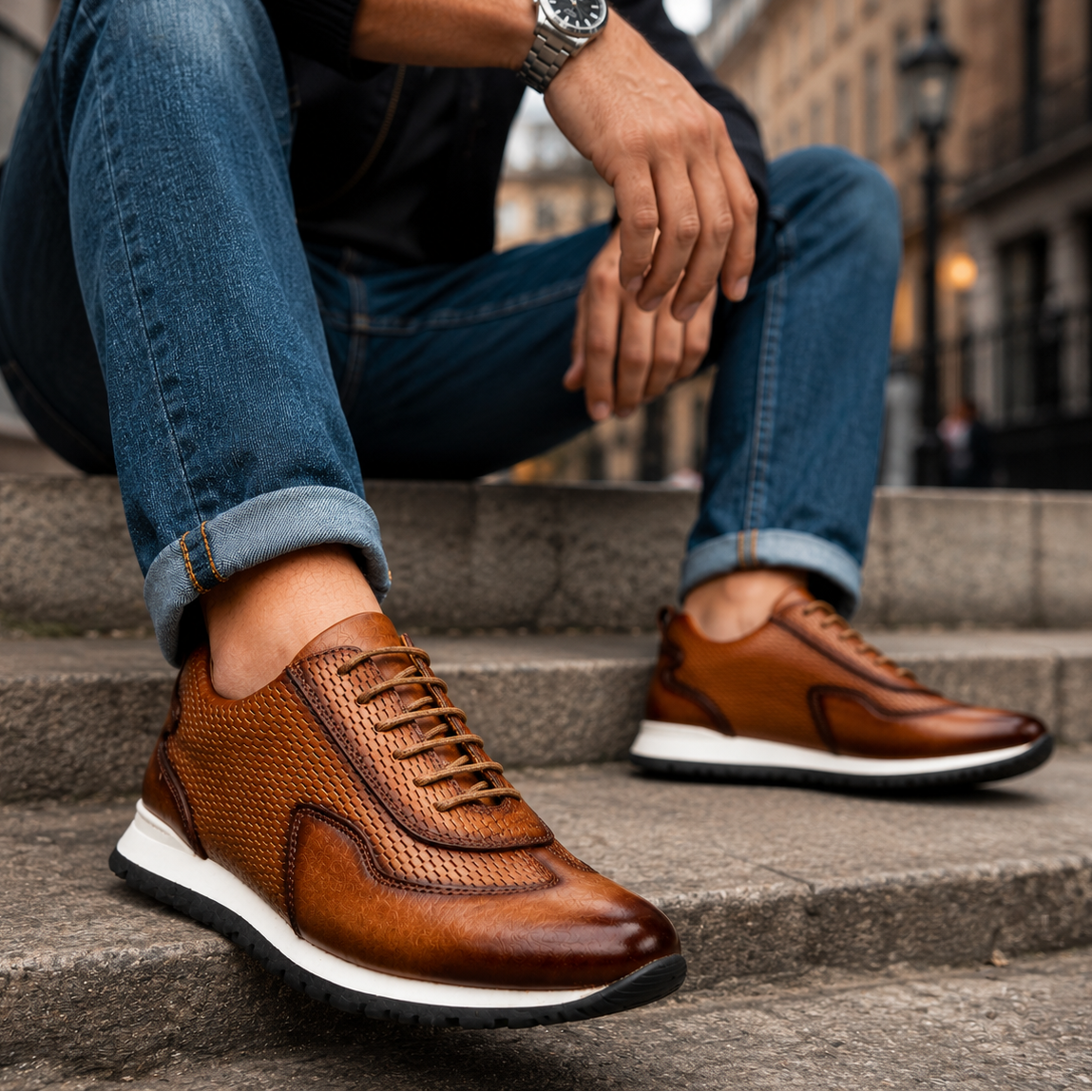 Nico Bellini Leather Sneakers