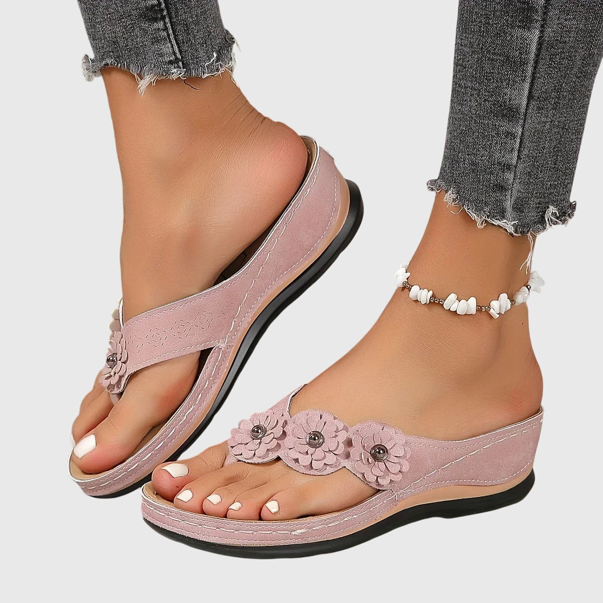 Asha | Floral Orthopedic Sandals
