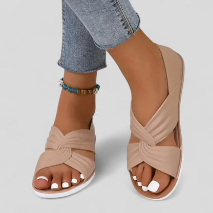 Diane | Soft Comfort Twisted Flat Mules