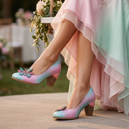 Gradient Butterfly Heel Pumps